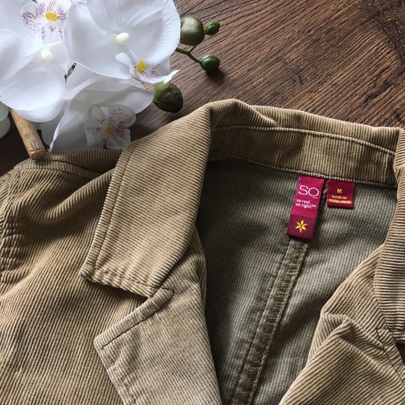 Vintage So corduroy jacket S - Picture 4 of 5